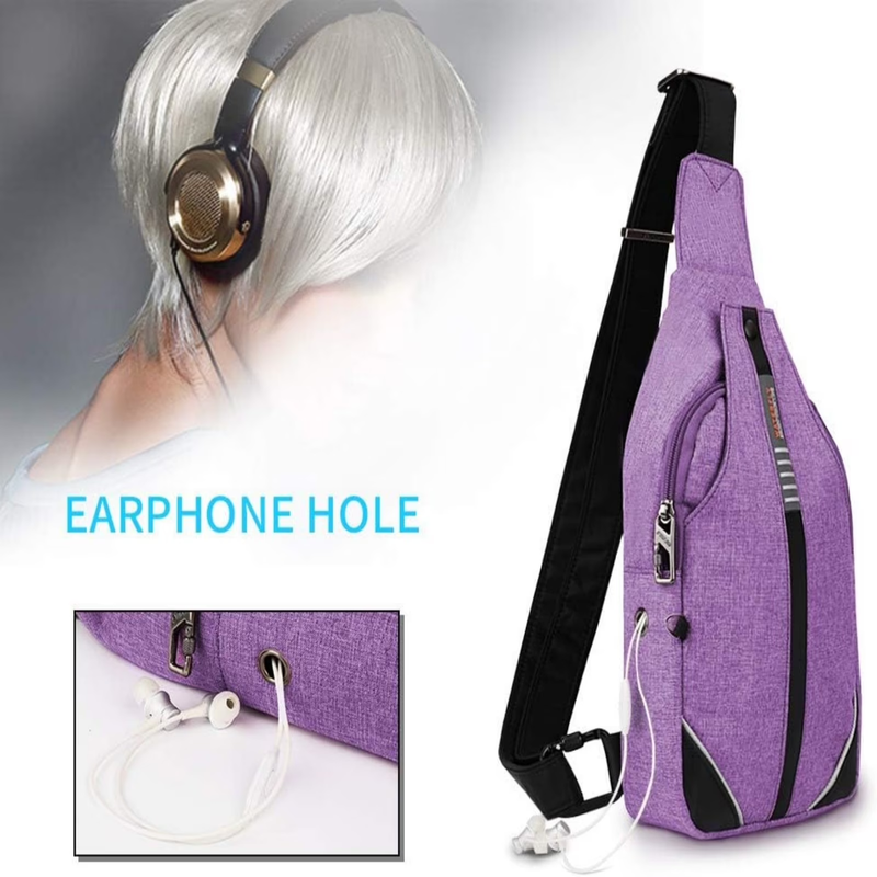 Unisex anti Theft Travel Hiking Walking Sling Cross Body Shoulder Chest Bag4