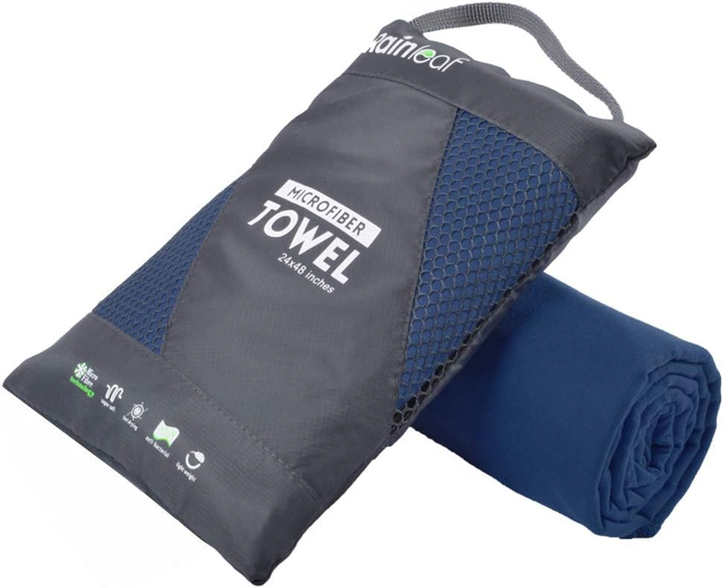 Microfiber Travel Towel Quick Dry Gym Camping Beach Pool Ultra Compact0