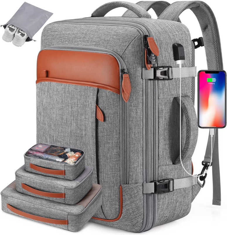 Travel Backpack 42L Carry On Flight Approved Expandable Waterproof9