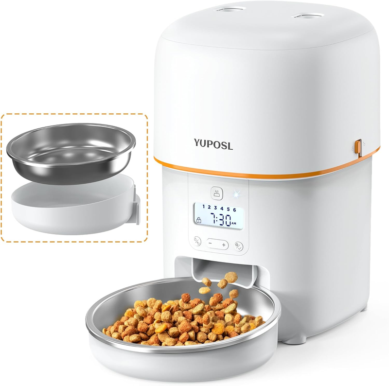 Automatic Cat Feeder 2L, Timed Pet Food Dispenser with 180 Day Battery Life0