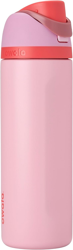 Owala FreeSip 24oz Insulated Stainless Steel Bottle Pink Angel Food6