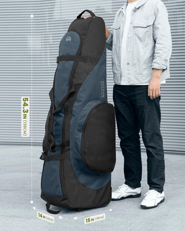 Padded Golf Travel Bag w Wheels 900D Heavy Duty Oxford Soft Sided Waterproof5