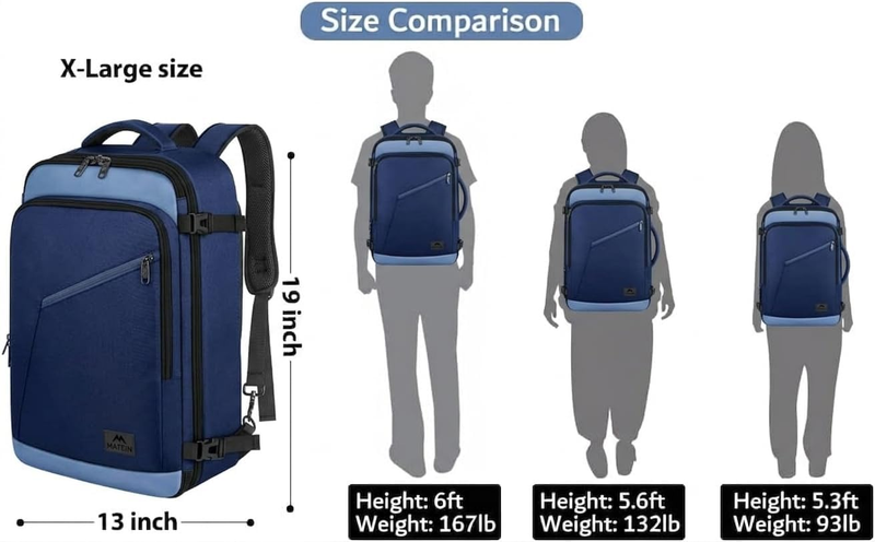 Carry On Backpack Airline Approved Expandable Travel Bag6