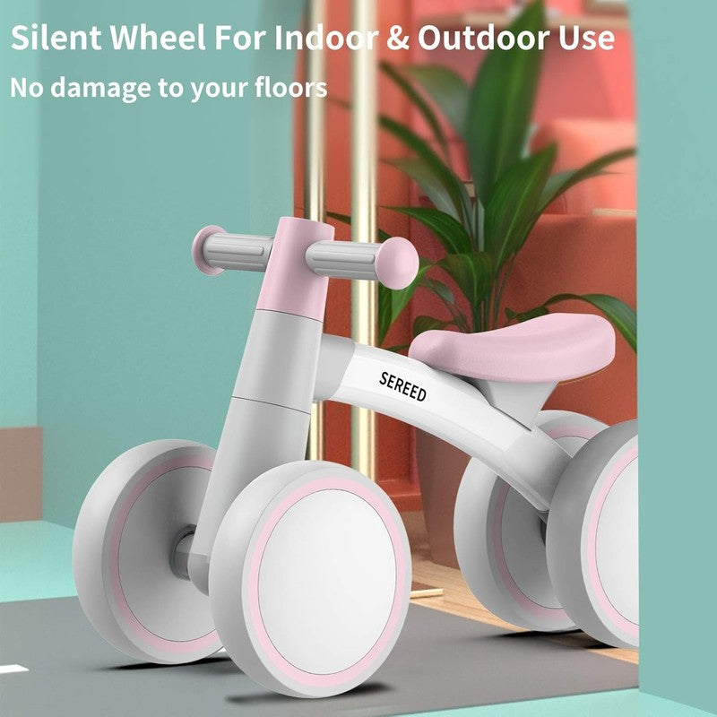 Baby Balance Bike for 1 Year Old, 4 Wheel First Bike 12 24M Birthday Gift3