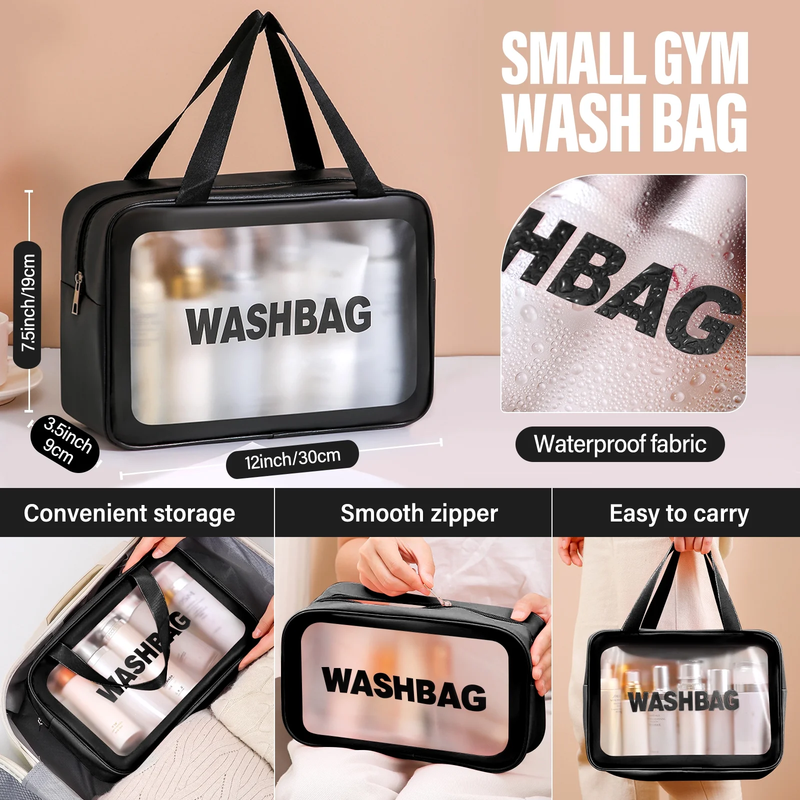 Gym Bag Women Shoe Compartment Dry Wet Travel Weekender Overnight Black3