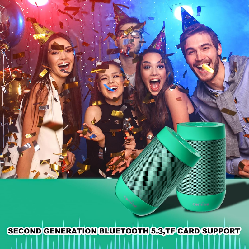 Bluetooth Speaker with IP65 Waterproof,5.3 Bluetooth,Tws Pairing,Support TF Card1