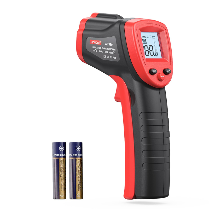 Infrared Thermometer Temperature Gun  58℉ to 1094℉, Digital IR Heat Surface Temp10