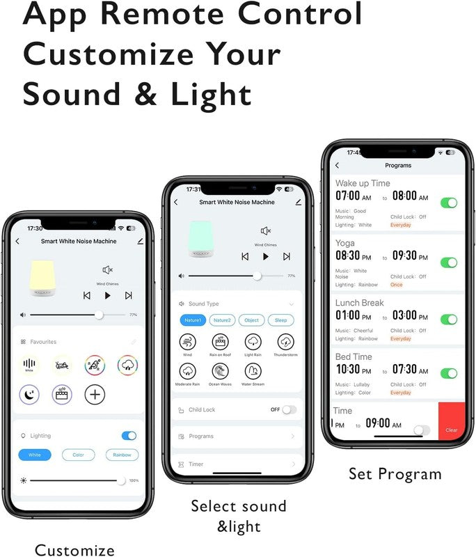 Blue Baby Sound Machine with Night Light & App Control - 34 Soothing Sounds8
