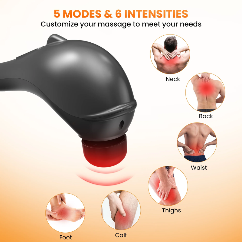 Rechargeable Handheld Massager, Corded Deep Tissue Shiatsu Massager for Neck, Ba7