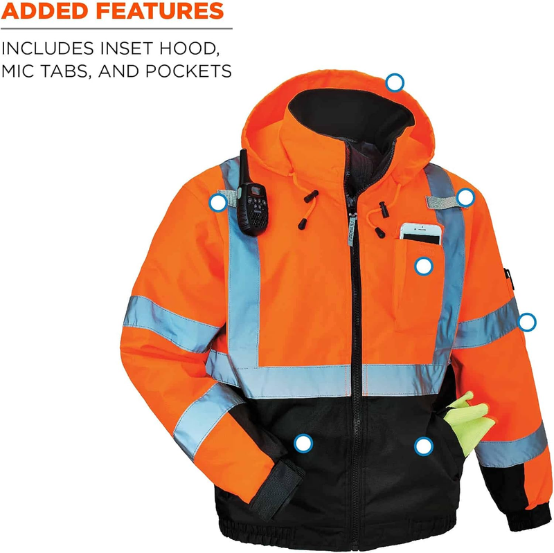 Hi Vis Bomber Safety Jacket5