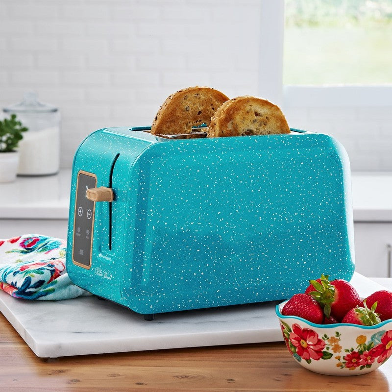 Digital 2 Slice Toaster Teal Speckle with Digital Display2