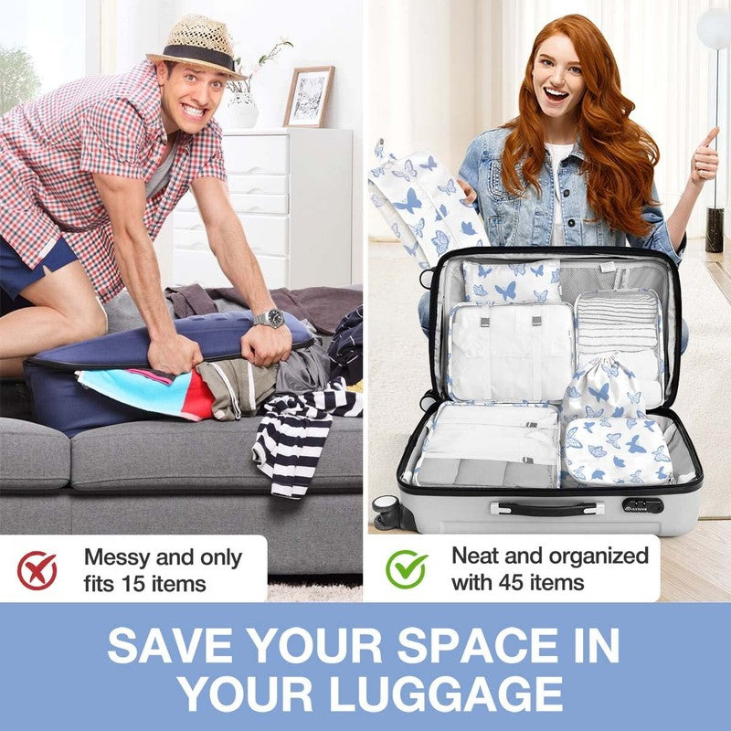 8Pcs Packing Cubes for Luggage , Packing Cubes for Travel Luggage Packing Organi5