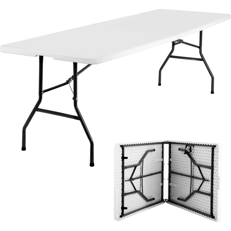 Foldable Outdoor Office Parties Camping Table, White3
