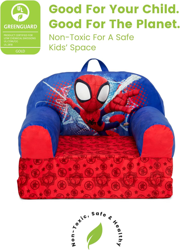   Spidey and His Amazing Friends Cozee Buddy Flip Out Kids Chair, Red6