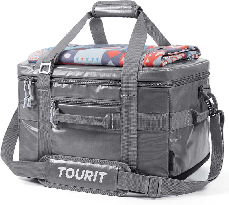 Soft Sided Cooler Bag 48-Can Insulated Collapsible Leakproof Picnic Beach Travel10