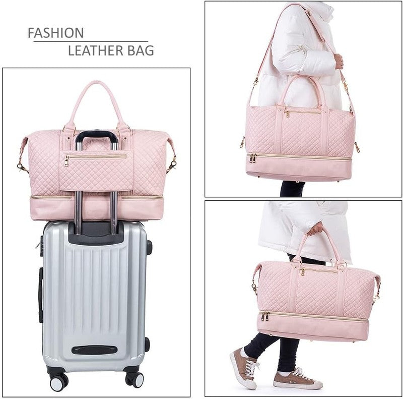 Weekender Overnight Bag Carry on Bag Travel Bag with Shoe Pouch5