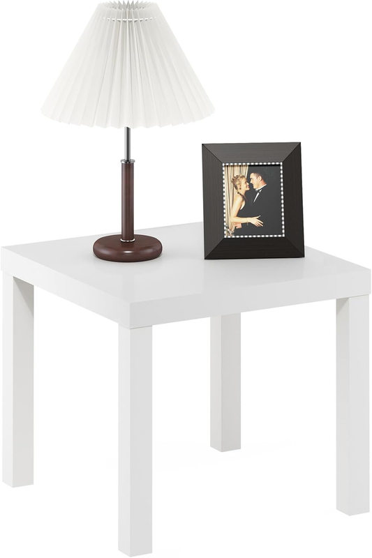 Classic Square Parsons Side End Table, 1-Pack, White7