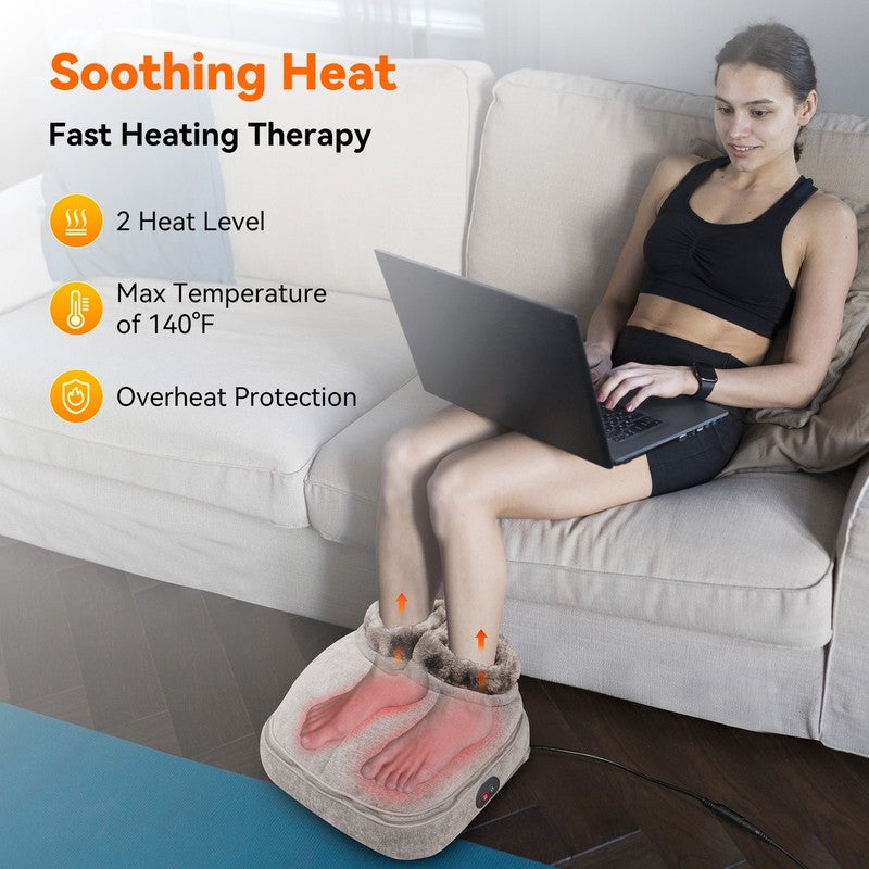 3 in 1 Shiatsu Foot Warmer Back Kneading Massager Pain Relief Gift1