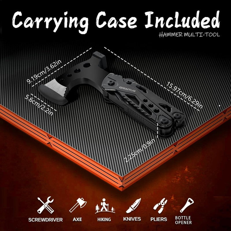 16 in 1 Camping Multitool – Survival Gear with Axe, Hammer, Pliers & More, 5