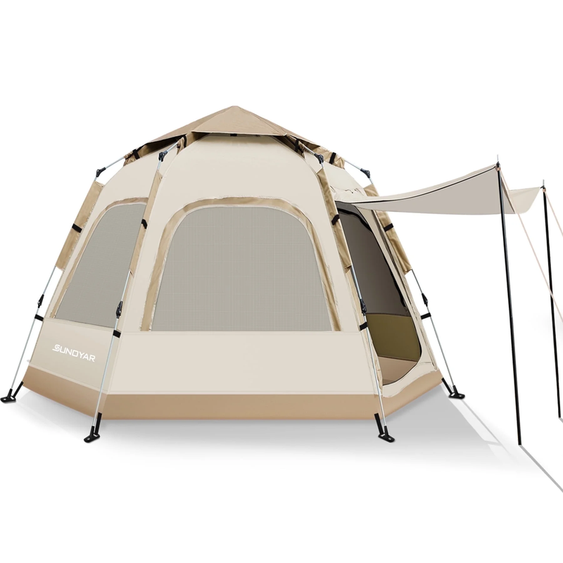 4 6 Person Camping Tent Instant Setup Carry Bag Outdoor Hiking Tent0