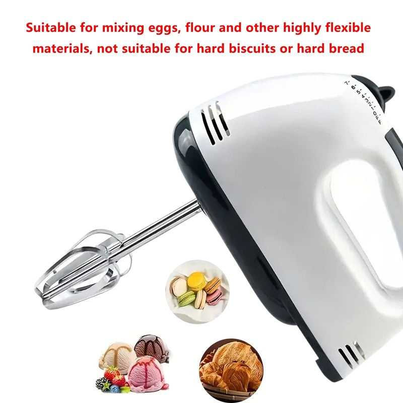 Electric Hand Mixer,7-Speed Adjustable Egg and Flour Automatic Mixing for Cookin5