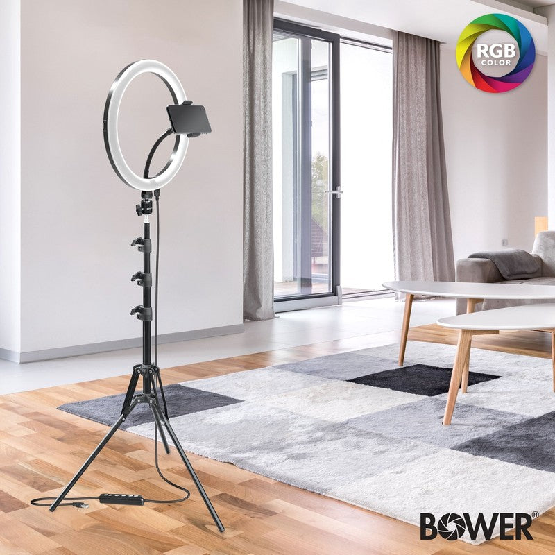 12-Inch LED RGB Ring Light Studio Kit with Special Effects; Black6