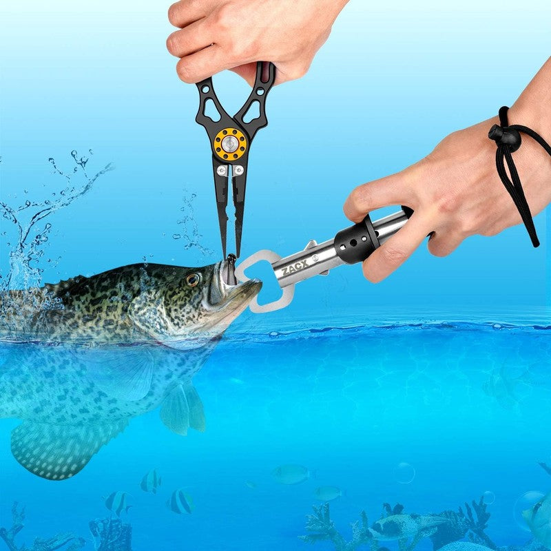Upgraded Fish Lip Gripper Pliers - Multi-Function Tool for Fishing Enthusiasts1