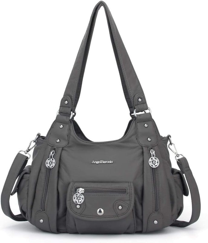 Women's Soft PU Leather Shoulder Bag Crossbody Purse Handbag1