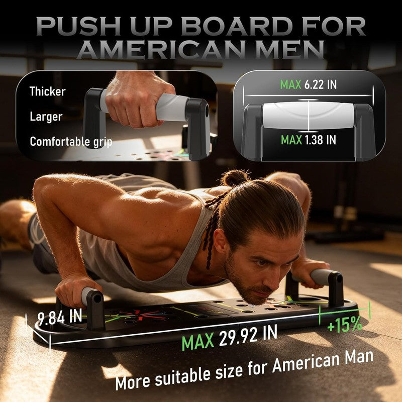 20-in-1 Push Up Board Fitness Home Gym Pushup Bars Strength Training Men2