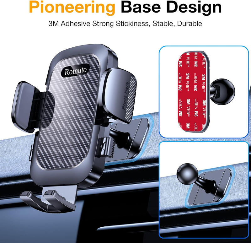 Car Phone Holder Mount, 3 in 1 Dash & Windshield Suction Cup for Phone Samsung7
