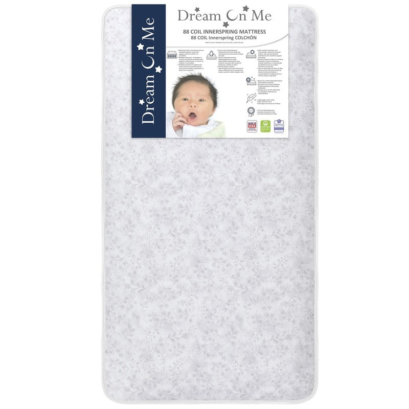 Twinkle 5" Crib Toddler Mattress Innerspring Waterproof GREENGUARD JPMA1
