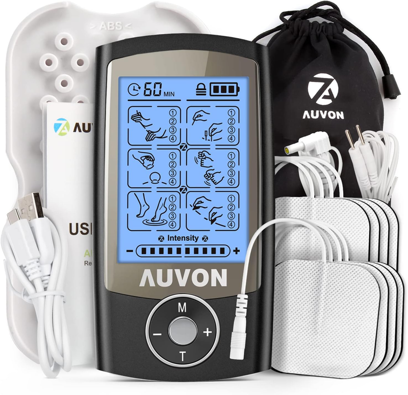 4th Gen Rechargeable TENS Unit with 24 Modes & 8 Premium Pads for Pain Relief0