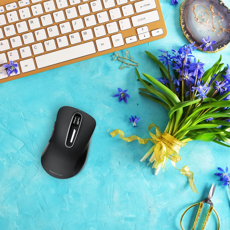 Wireless Mouse 1400 DPI 5 Button USB Receiver for PC Laptop Mac Black3
