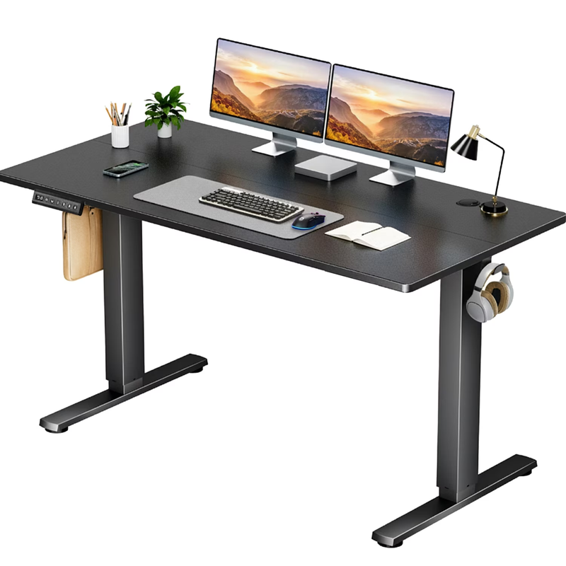 55"×24" Electric Height Adjustable Standing Desk Sit Stand Workstation Black9