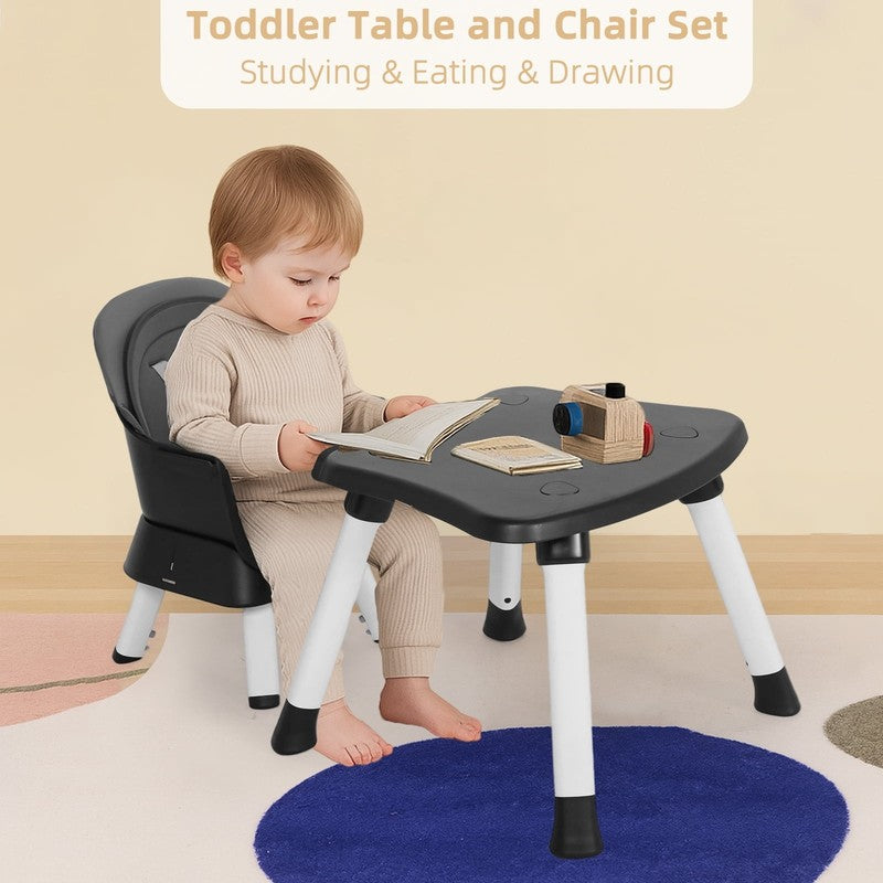 8 in 1 Baby High Chair, Toddler Dining Booster Seat for Eating, Grey7