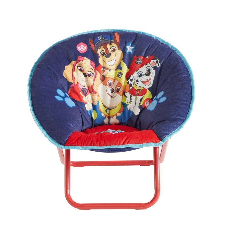 S Paw Patrol 19" Toddler Mini Saucer Chair, Blue Polyester0