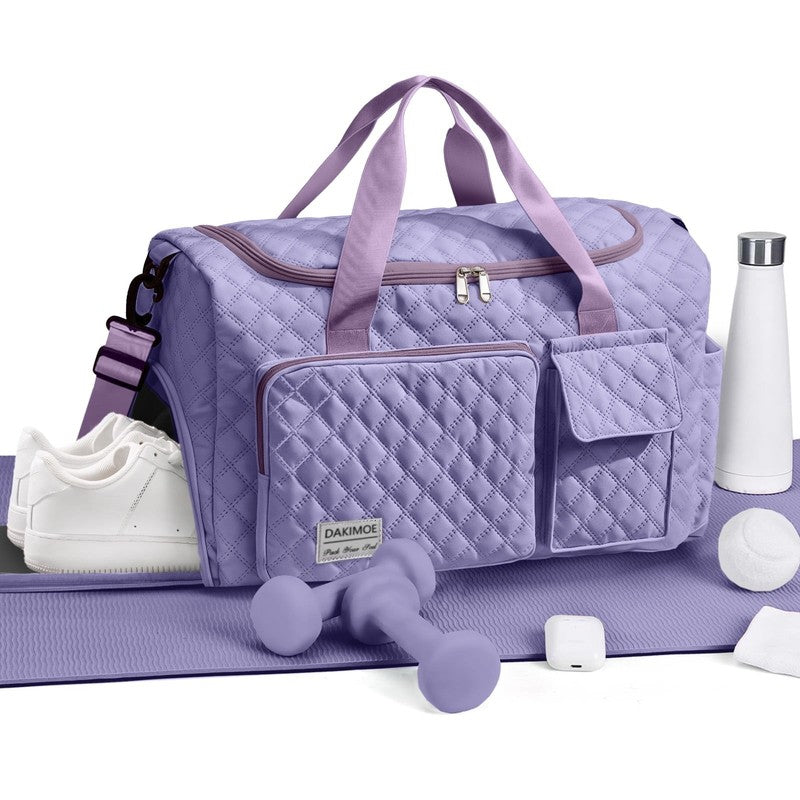 Travel Duffle Bag for Women Men, Weekender Overnight Bags Carry on Gym Bag with1
