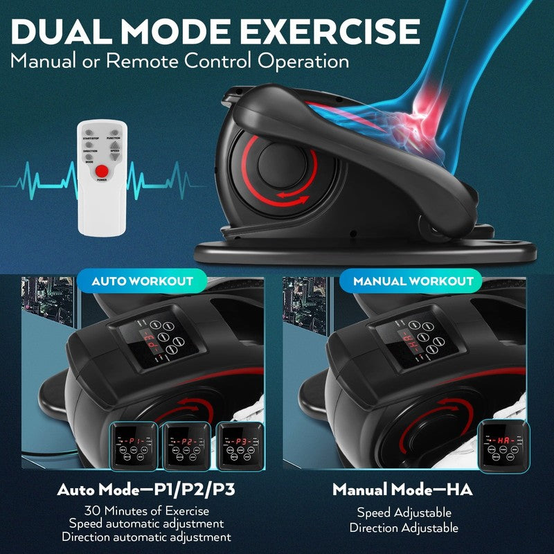 Under Desk Elliptical Machine with Remote Control - Quiet Exercise for Seniors6