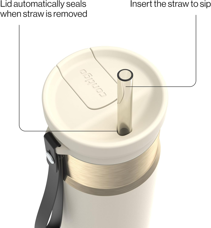 Snapseal 24oz Stainless Steel Vacuum Insulated Autoclose Straw Dishwasher Safe3