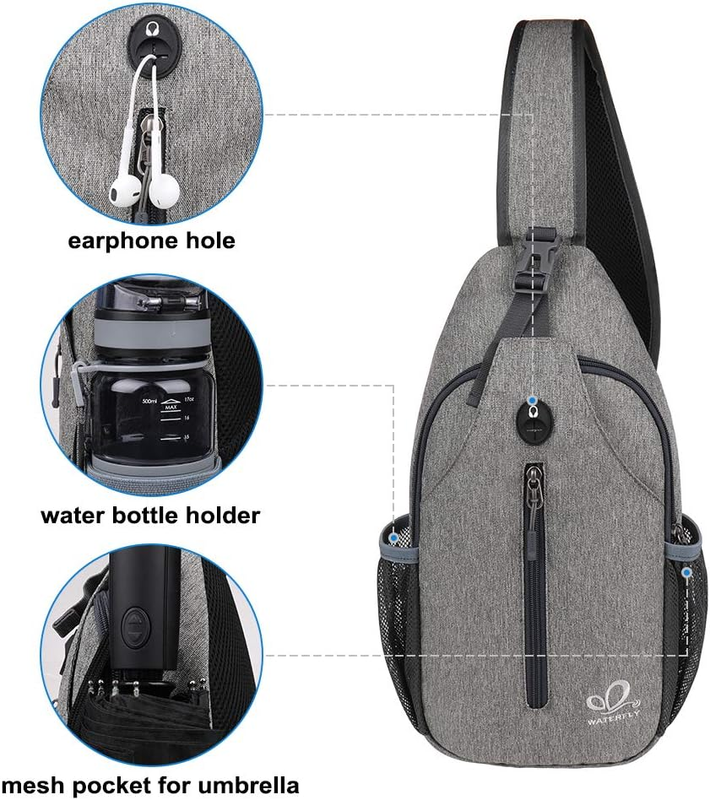 Crossbody Sling Backpack Travel Hiking Chest Bag Daypack4