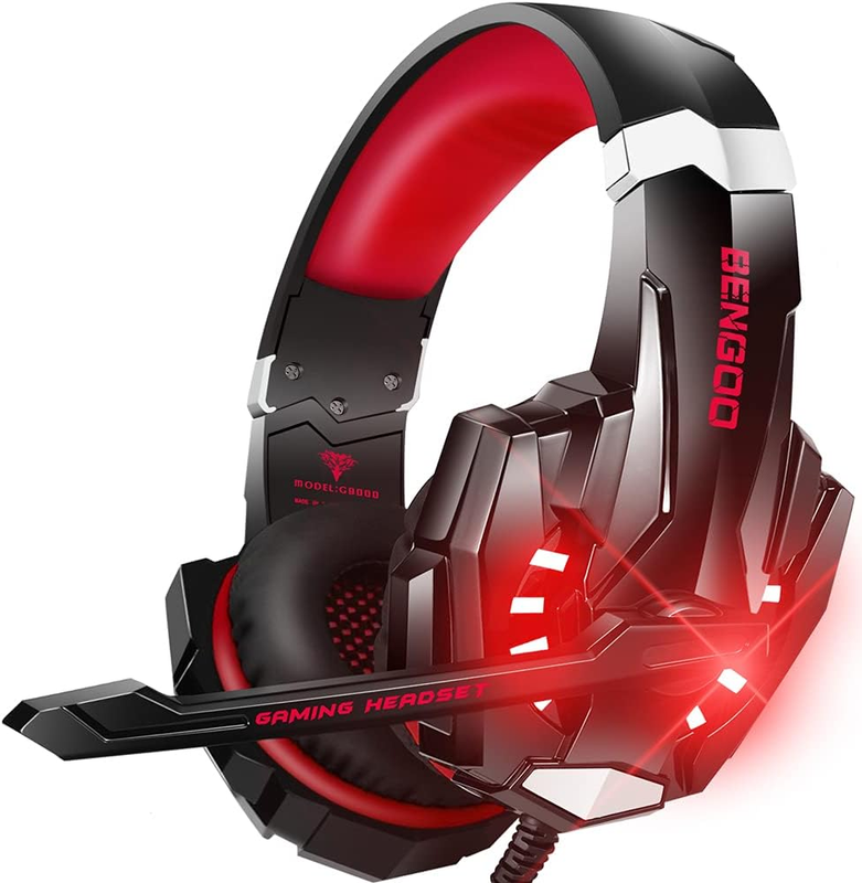 Stereo Gaming Headset for PS4 Xbox One PC Noise Cancelling Mic LED8