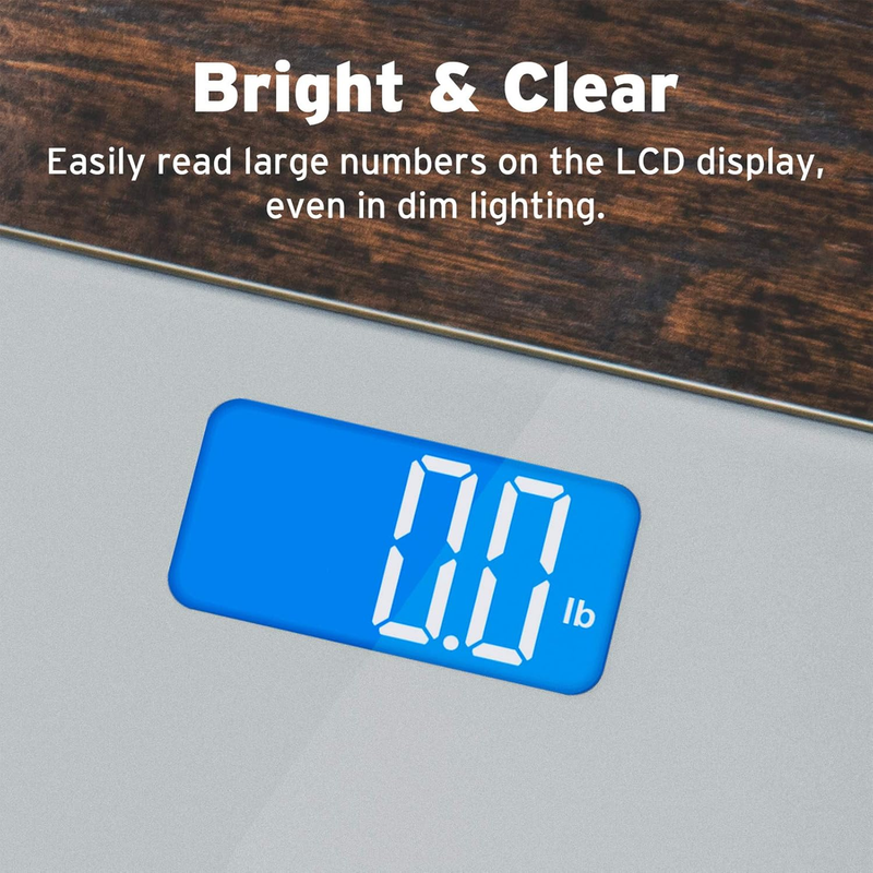 Bathroom Scale Digital Body Weight 400lb White Step On Accurate Scale1