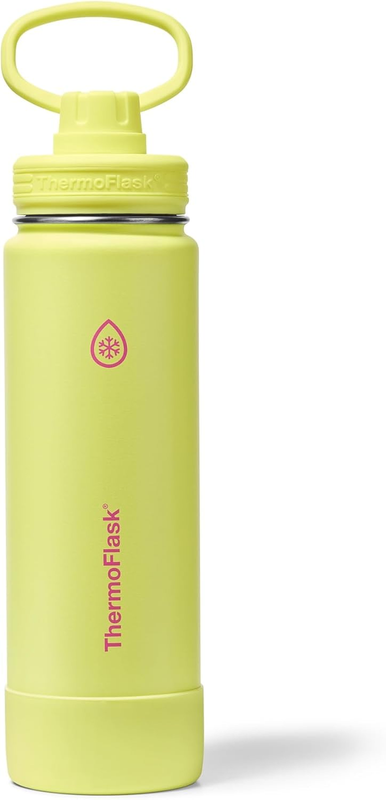 24oz Insulated Water Bottle Stainless Steel Spout Lid Leakproof Hot Cold5