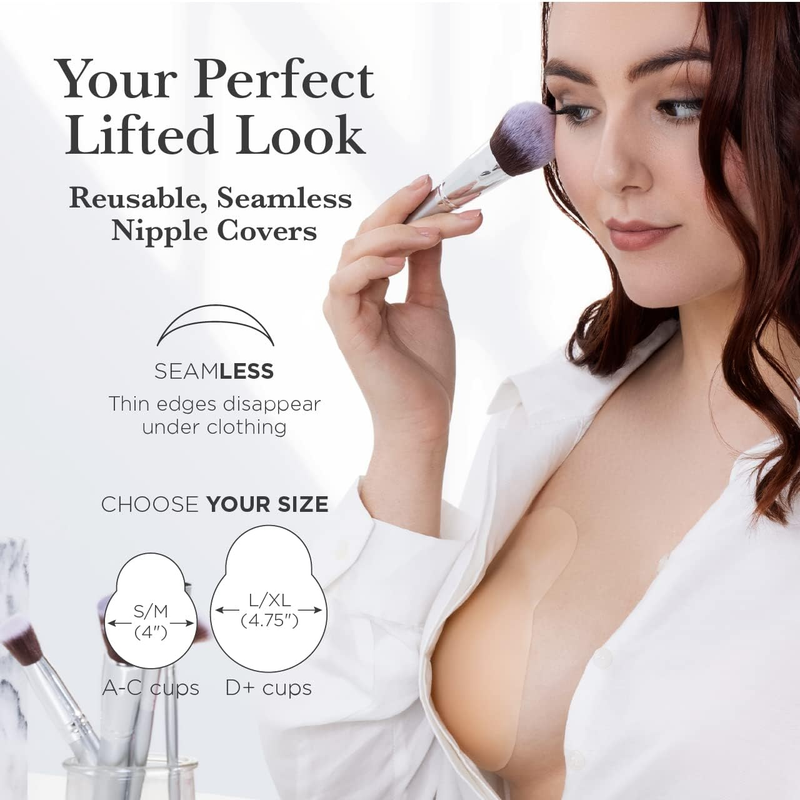 Reusable Silicone Nipple Covers for Women Sticky Pasties with Travel Case2