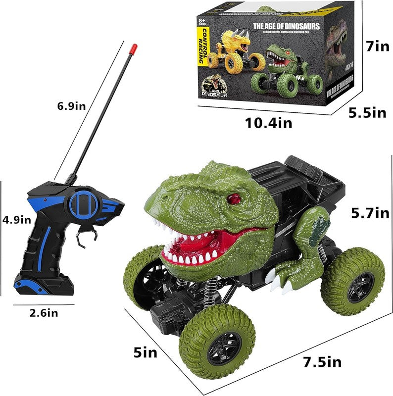 Remote Control Dinosaur Car for Kids Boys, 2.4Ghz All Terrain Remote Control Din2
