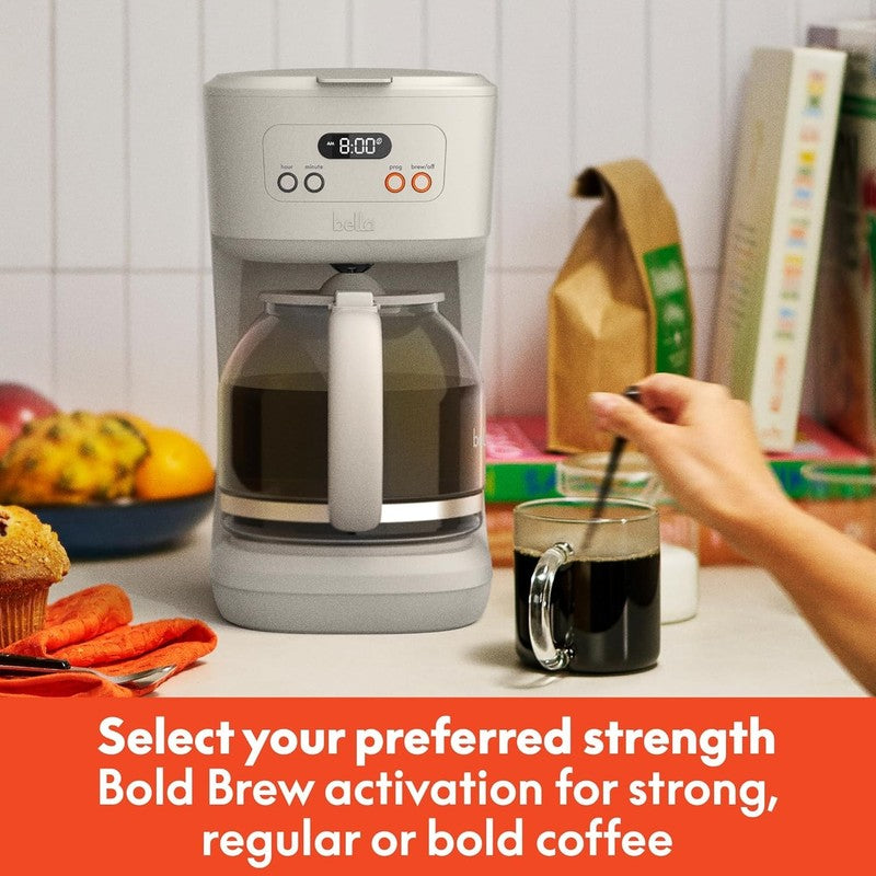 12 Cup Programmable Coffee Maker LCD Auto Shutoff 900W Oatmilk4
