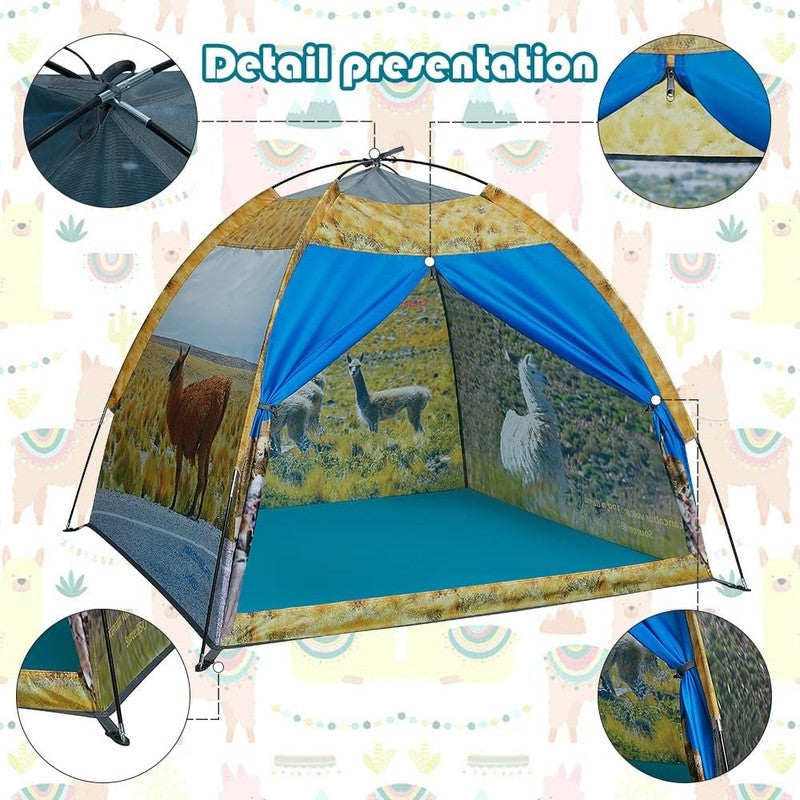 Kids Alpaca Pop Up Play Tent, Indoor/Outdoor Adventure Playhouse5