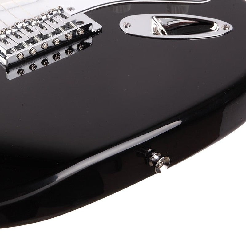 6 String 39" Electric Guitar with Bag for Beginners, Monochrome4