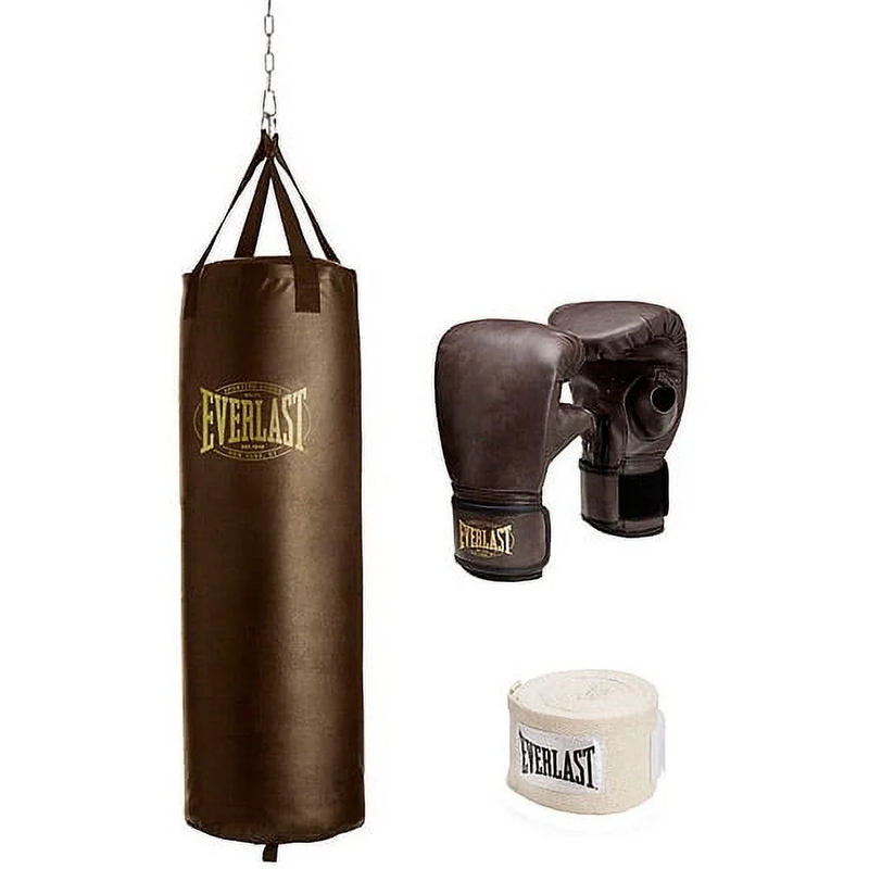 100 Lb Vintage Heavy Bag Boxing Kit.0