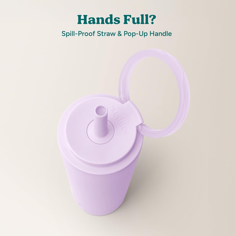 24oz Stainless Steel Insulated Tumbler Spill Proof Flip Lid Cold 32H Lilac Bud4